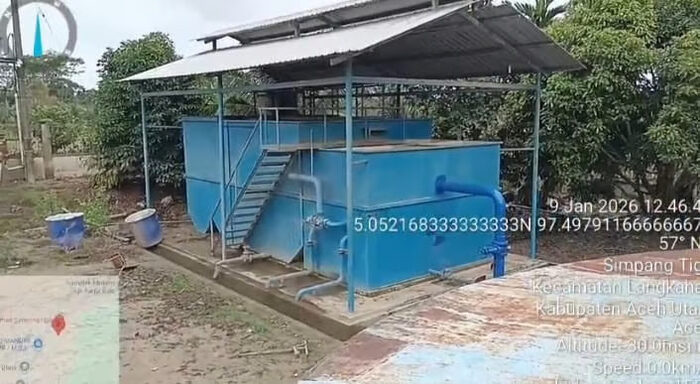 Kementerian PU Perbaiki SPAM IKK Langkahan di Kabupaten Aceh Utara, Pasokan Air Pulih