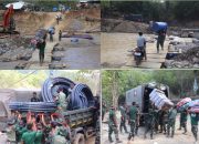 Kodim 0106/Aceh Tengah Bersama Relawan Salurkan Bantuan Logistik Ke Kemukiman Jamat