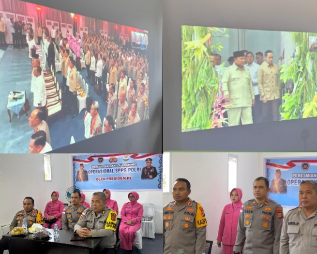 Presiden Resmikan SPPG Polri, Kapolres Bener Meriah Ikuti Secara Virtual