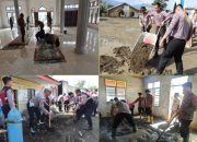 Polri di Aceh Tengah Gotong Royong di Tiga Titik, Percepat Pemulihan Fasilitas Umum Jelang Ramadhan