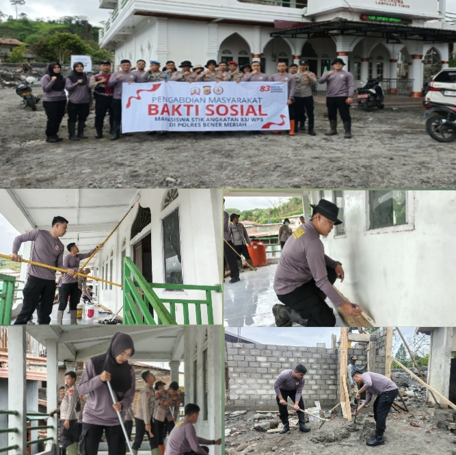 Meunasah At-Taqwa Lampahan Timur Kembali Berwarna, Wujud Sinergi Mahasiswa STIK-PTIK Angkatan 83 dan Aparat Kepolisian