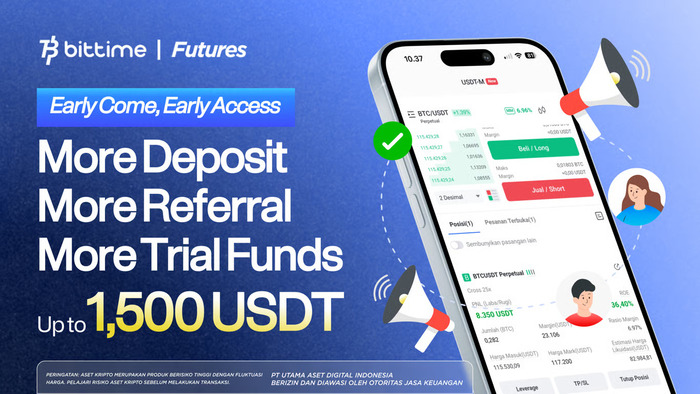 Bittime Catatkan Ribuan Partisipan pada Program Waitlist Bittime Beta Flexible Futures Batch Pertama
