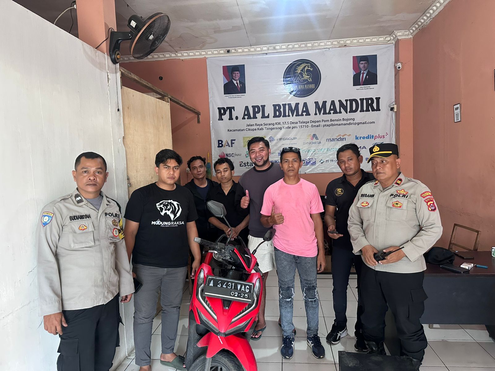 Respons Cepat Laporan 110, Polsek Cikupa Amankan Kasus Penarikan Motor Oleh Mattel 