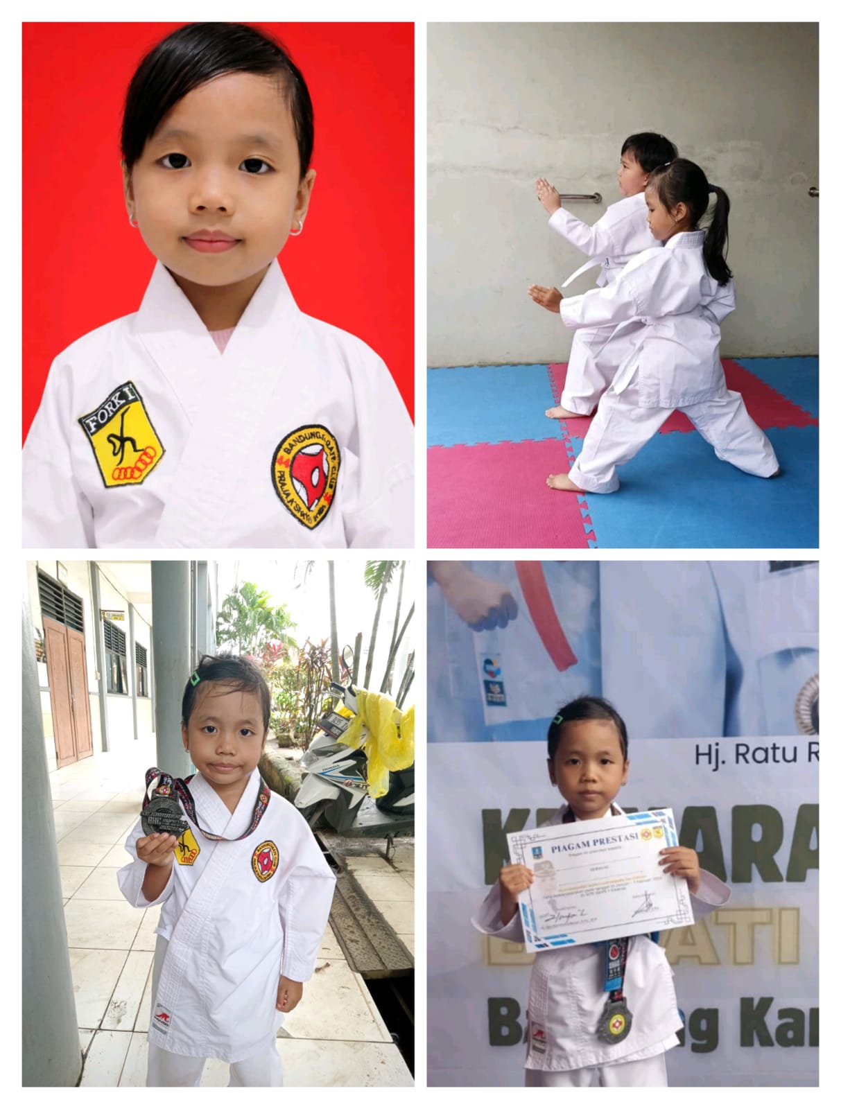 Anak TK Asal Kota Serang Raih Juara Di cabang Olahraga Karate Di Turnamen BKC Piala Bupati Serang, Potensi Ciptakan Generasi Emas
