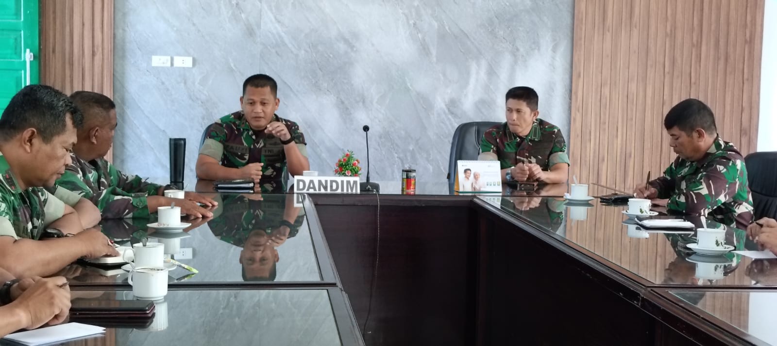Dandim 0119/BM Pimpin Rapat Bersama Perwira Staf dan Danramil, Jalankan Instruksi Presiden