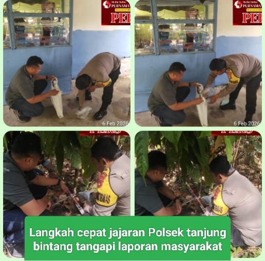 Polsek Tanjung Cepat Tanggapi Laporan Masyarakat Dugaan Perusakan Dan Teror Oleh Seseorang Yang Sudah Di ketahui Ciri Cirinya 