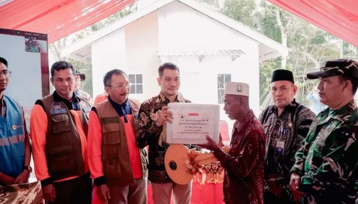 Peresmian Nasional 1.300 Huntara Lintas Provinsi Hadir Serta Wabub Kab.Aceh Timur.