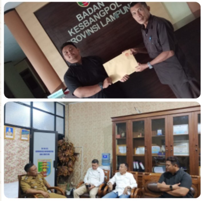 Ketua DPW PWDPI Lampung Rico Tambose Dan Jajaran Adakan Audensi Dengan Kadis Kominfo Dan Kesbangpol.