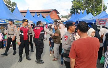 Patroli Bersama Polres Aceh Tengah dan Brimob Hadir di Pusat Keramaian, Ciptakan Rasa Aman di Bulan Ramadan