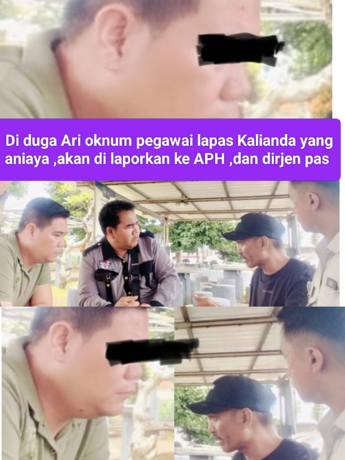 Cuitan Mantan Seorang Napi Warga Warga Binaan lapas Kalianda 2A Berujung Petaka Dan Siksa Oleh Sipir Faza dan Ari.