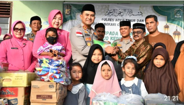 Kapolres Aceh Timur Bersama Bhayangkari Berbagi Berkah Ramadhan di Panti Asuhan Raudhatul Amal