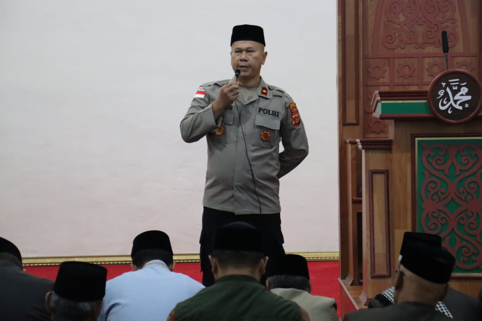 Safari Subuh Wakapolres Aceh Tengah: Imbau Warga Waspada Hujan Tinggi dan Perkuat Pengawasan Anak