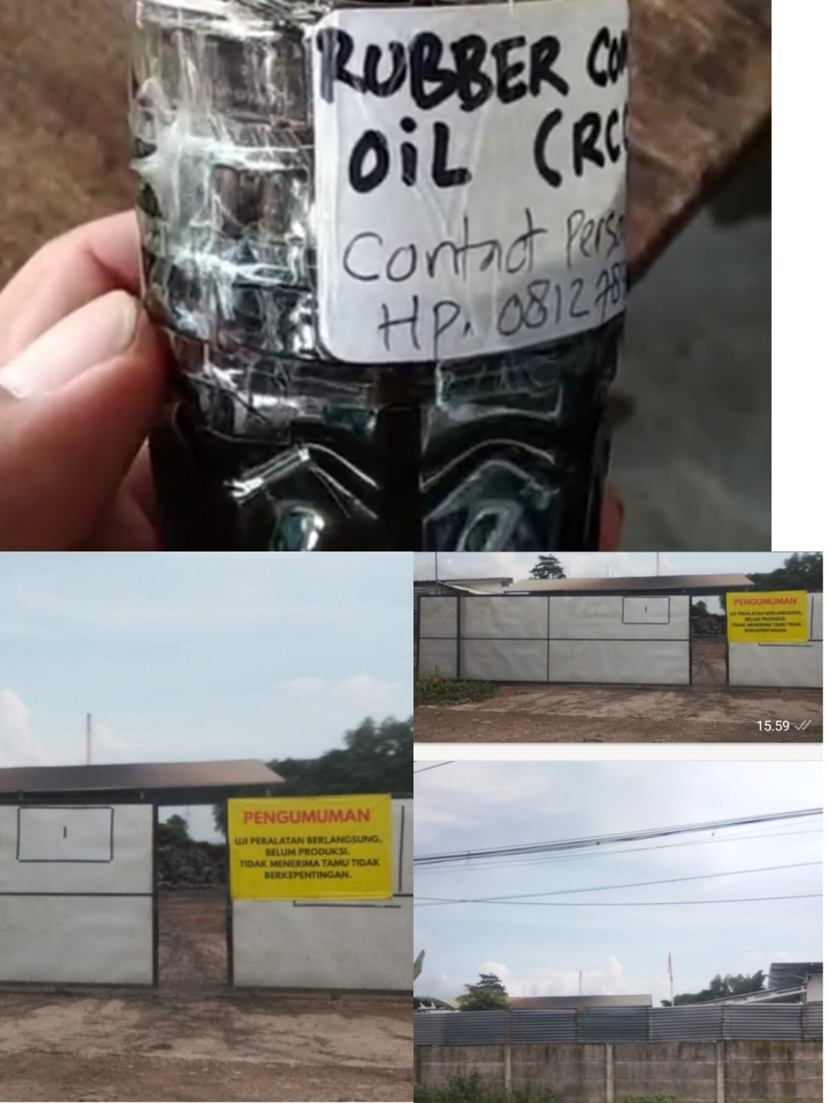 Lapor Pak Kapolda, DLH , KLHK , Diduga Gudang Pengolahan Limbah Ban Bekas Ilegal Telah Beroperasi Diam Diam Tanpa Ijin.