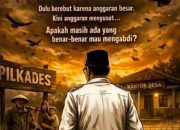 Poniran, selaku kepala desa sekaligus merangkup ketua abdesi kecamatan Tanjung sari , Diduga merekayasa anggaran dana desa demi kepentingan diri pribadi, 