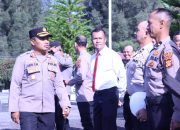 Polres Bener Meriah Gelar Operasi Penegakan Disiplin, Kapolres Periksa Sikap Tampang dan Kelengkapan Personel