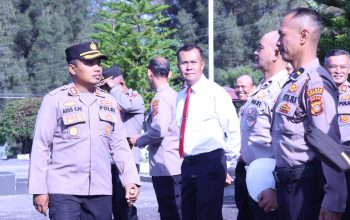 Polres Bener Meriah Gelar Operasi Penegakan Disiplin, Kapolres Periksa Sikap Tampang dan Kelengkapan Personel