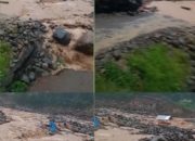 Luapan Sungai Putuskan Akses Jalan Alternatif Weh Porak