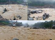 Akses Jalan Wih Porak Kembali Lumpuh, Luapan Sungai Rendam Badan Jalan