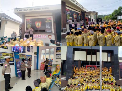 Polisi Sahabat Anak, Polres Aceh Tengah Sambut Kunjungan Siswa TK Kenalkan Tugas Kepolisian