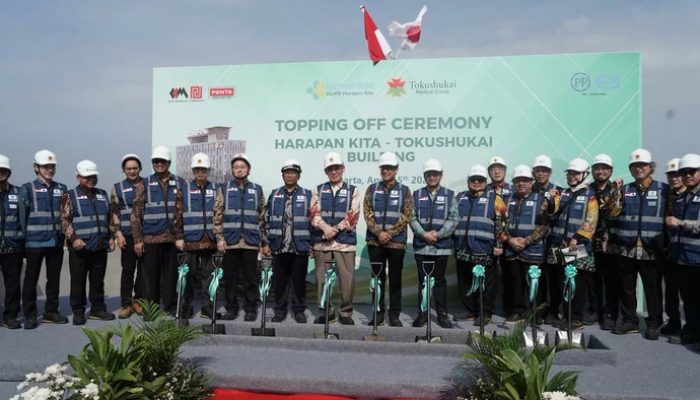 RSJPD Harapan Kita – Tokushukai Capai Topping Off, PTPP Hadirkan Smart Hospital Berteknologi Tinggi